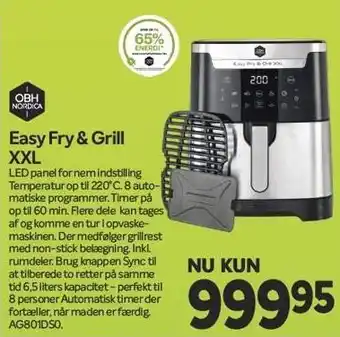 Din Isenkræmmer Easy Fry & Grill XXL tilbud