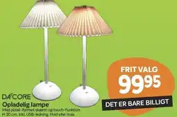 Din Isenkræmmer Opladelig lampe tilbud