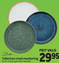 Din Isenkræmmer Tallerken med markering tilbud