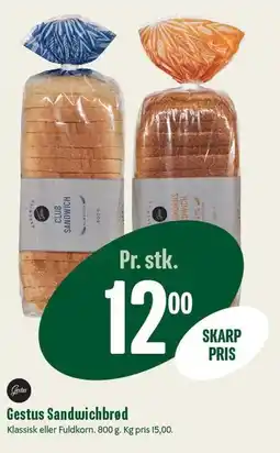 Min Købmand Gestus Sandwichbrød tilbud