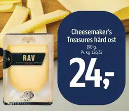 Føtex Cheesemaker's Treasures hård ost tilbud