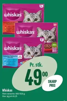 Min Købmand Whiskas tilbud