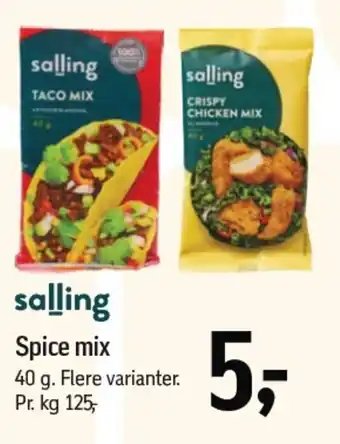 Føtex SALLING Spice mix tilbud