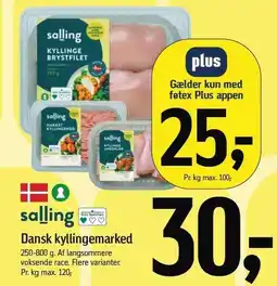 Føtex Salling Dansk kyllingemarked tilbud