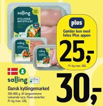 Føtex Salling Dansk kyllingemarked tilbud