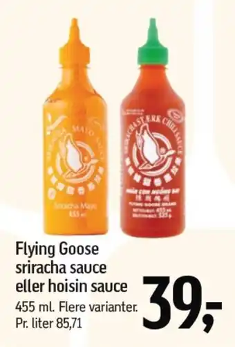 Føtex Flying Goose sriracha sauce eller hoisin sauce tilbud