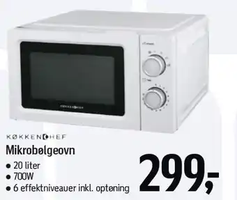 Føtex KØKKENCHEF Mikrobølgeovn tilbud