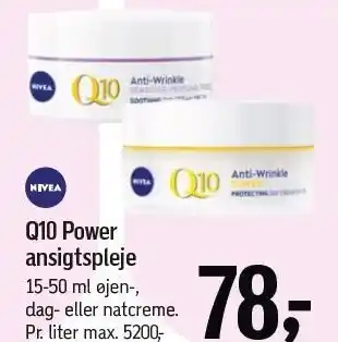 Føtex Q10 Power ansigtspleje tilbud