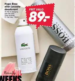 Bilka Hugo Boss eller Lacoste deodorant tilbud