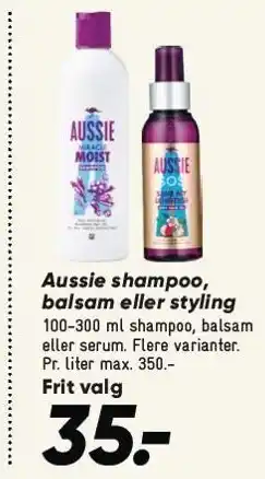 Bilka Aussie shampoo, balsam eller styling tilbud