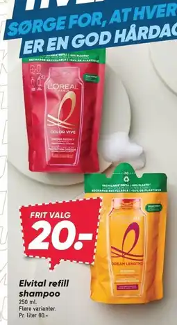 Bilka Elvital refill shampoo tilbud