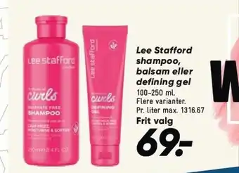 Bilka Lee Stafford shampoo, balsam eller defining gel tilbud