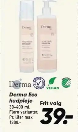 Bilka Derma Eco hudpleje tilbud