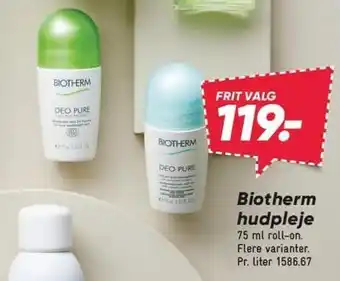 Bilka Biotherm hudpleje tilbud