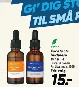 Bilka Face facts hudpleje tilbud