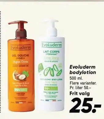 Bilka Evoluderm bodylotion tilbud