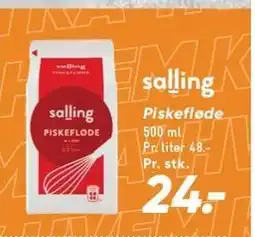 Bilka Salling Piskefløde tilbud