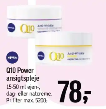 Føtex NIVEA Q10 Power ansigtspleje tilbud