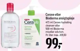 Føtex CERAVE eller Bioderma ansigtspleje tilbud