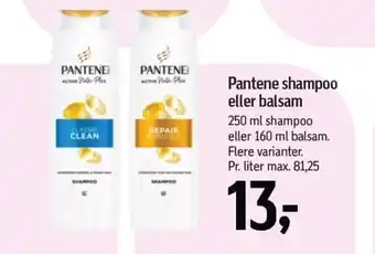 Føtex PANTENE shampoo eller balsam tilbud