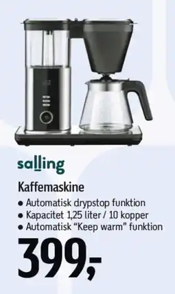 Føtex SALLING Kaffemaskine tilbud