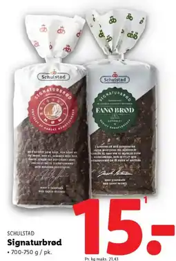 Lidl SCHULSTAD Signaturbrød tilbud