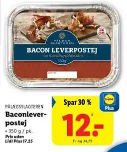 Lidl PÅLÆGSSLAGTEREN Baconlever postej tilbud