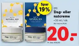 Lidl Q10 Dag- eller natcreme tilbud