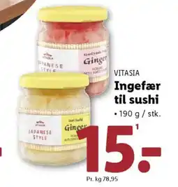 Lidl VITASIA Ingefær til sushi tilbud