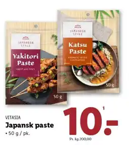 Lidl VITASIA Japansk paste tilbud