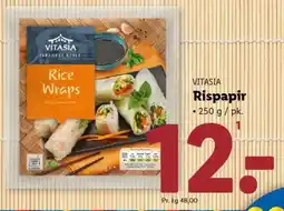 Lidl VITASIA Rispapir tilbud