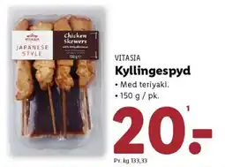 Lidl VITASIA Kyllingespyd tilbud