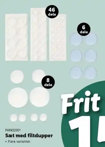 Lidl PARKSIDE Sæt med filtdupper tilbud