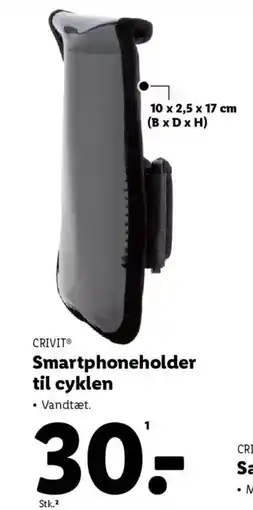 Lidl CRIVIT Smartphoneholder til cyklen tilbud