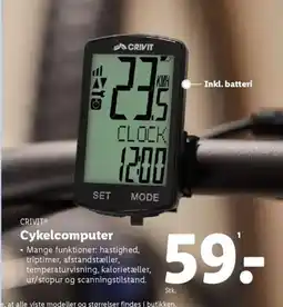 Lidl CRIVIT Cykelcomputer tilbud