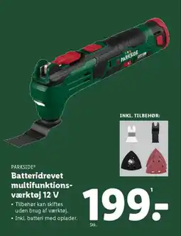 Lidl PARKSIDE Batteridrevet multifunktions- værktøj 12 V tilbud