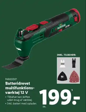 Lidl PARKSIDE Batteridrevet multifunktions- værktøj 12 V tilbud