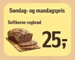 Føtex Softkerne rugbrød tilbud