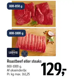 Føtex Roastbeef eller steaks tilbud