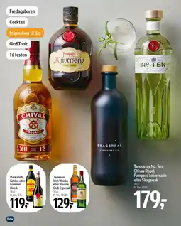 Føtex Tanqueray No. Ten, Chivas Regal, Pampero Aniversario eller Skagerrak tilbud