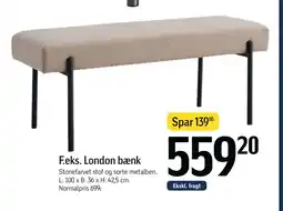 Føtex London bænk tilbud