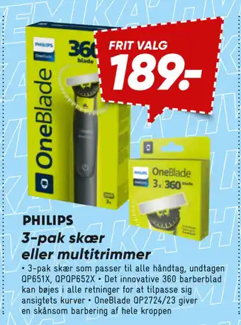 Bilka 3-pak skær eller multitrimmer tilbud