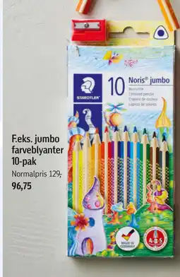 Føtex Jumbo farveblyanter 10-pak tilbud