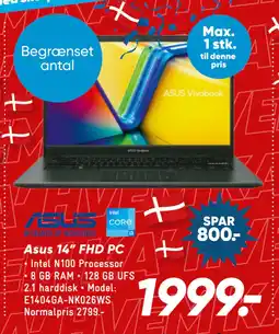 Bilka Asus 14” FHD PC tilbud