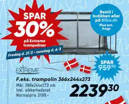 Bilka Trampolin 366x244x273 tilbud