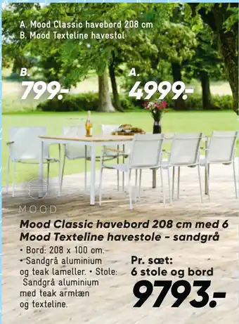 Bilka Mood Classic havebord 208 cm tilbud