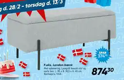 Bilka London bænk tilbud