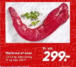 Bilka Mørbrad af okse tilbud