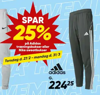 Bilka Adidas træningsbukser tilbud