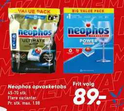 Bilka Neophos opvasketabs tilbud